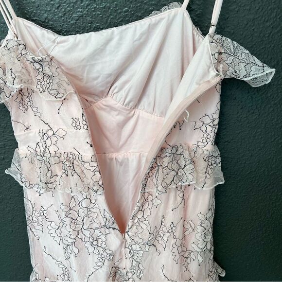 NWT Revolve x Lovers + Friends Adaline Mini Dress in Soft Blush | size XS - Picture 11 of 13